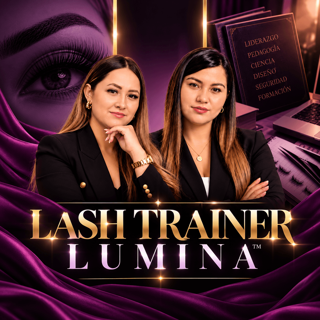 Educadoras de Lumina Beauty Academy — programa Lash Trainer Lumina